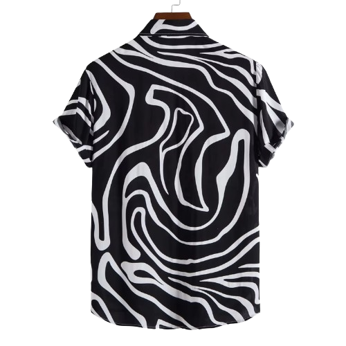 Mens summer Short Sleeve floral stylish casual