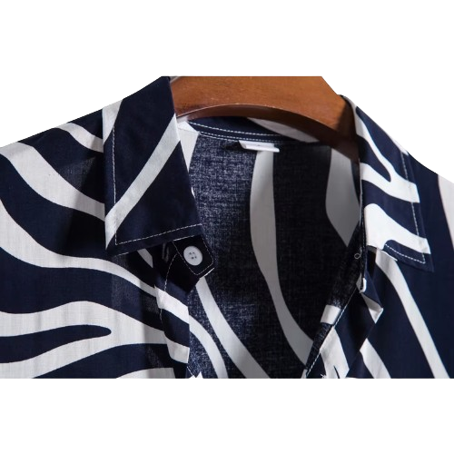 Mens summer Short Sleeve floral stylish casual
