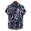 Mens summer Short Sleeve floral stylish casual
