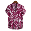 Mens summer Short Sleeve floral stylish casual