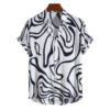 Mens summer Short Sleeve floral stylish casual
